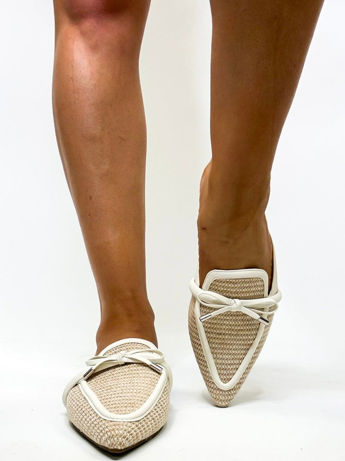 Corky's Ivory Combo Tip Included Mules - Macoma Boutique303 Mules & Boots