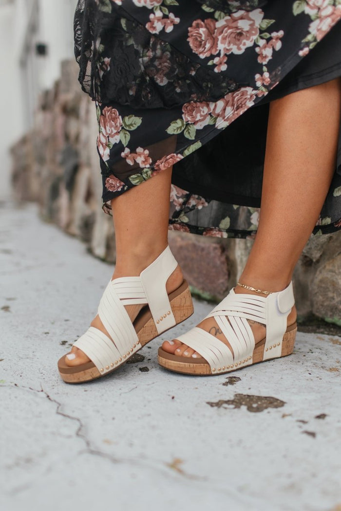 Corky's Ivory Good For You Wedges - Macoma Boutique302 Wedges & Heels