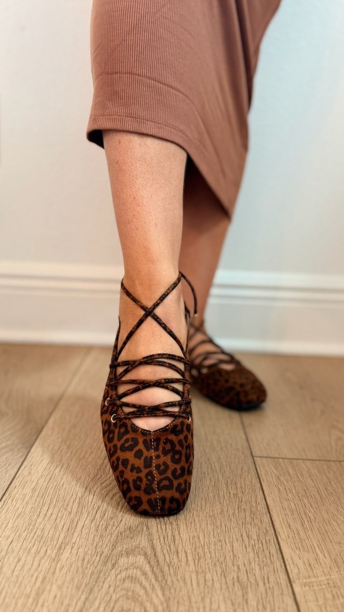 Corky's Leopard Tied Up Flats - Macoma Boutique305 Flats