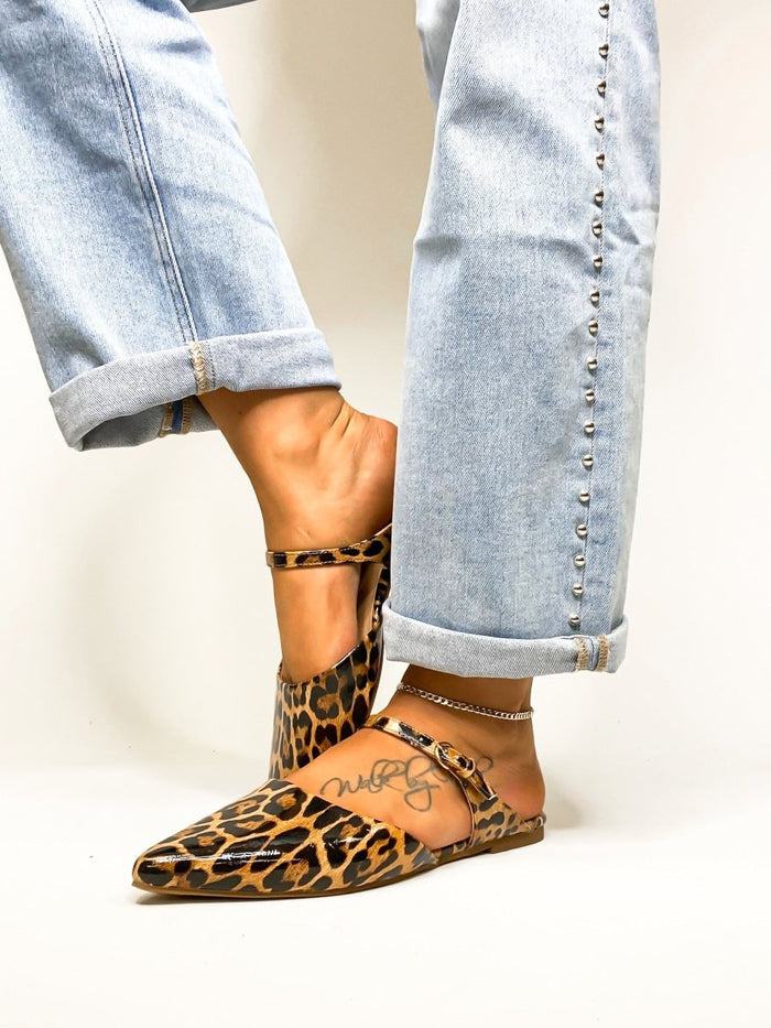 Corky's Leopard Wanna Grab Drinks Flats - Macoma Boutique305 Flats