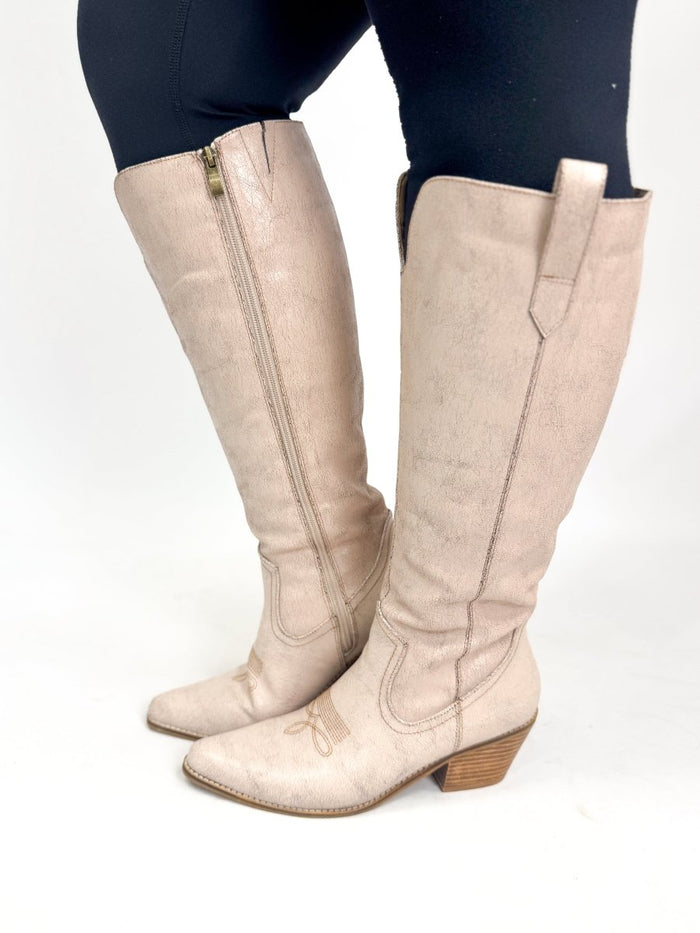 Corky's Putty Crackle Hats Off Boots - Wide Calf - Macoma Boutique303 Mules & Boots