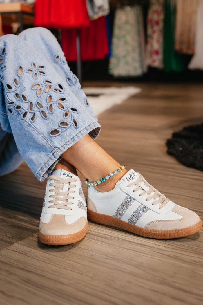 Corky's Silver Glitter Heads Up - Macoma Boutique301 Sneakers