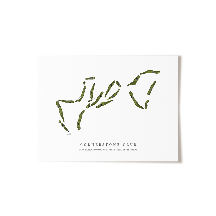 Cornerstone Club | Golf Course Print | Unframed