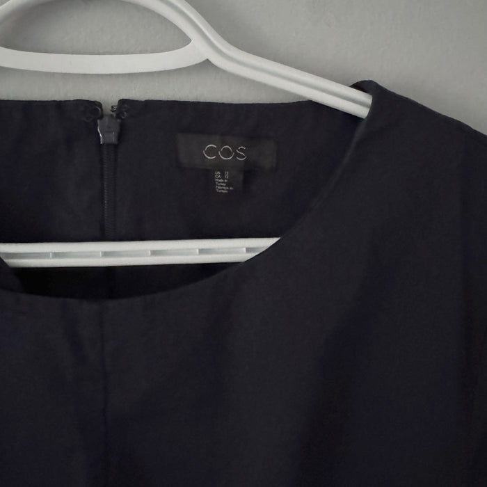 COS / Navy cotton dress / Women 12