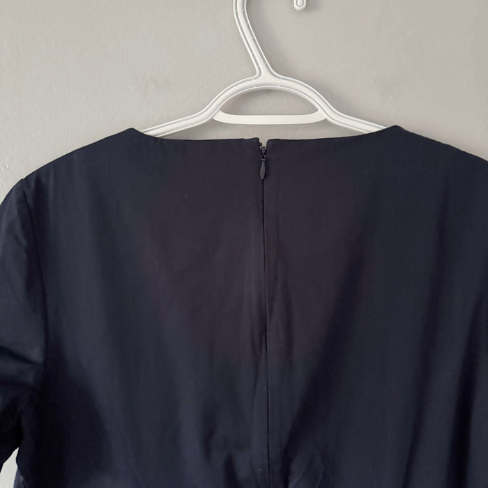 COS / Navy cotton dress / Women 12