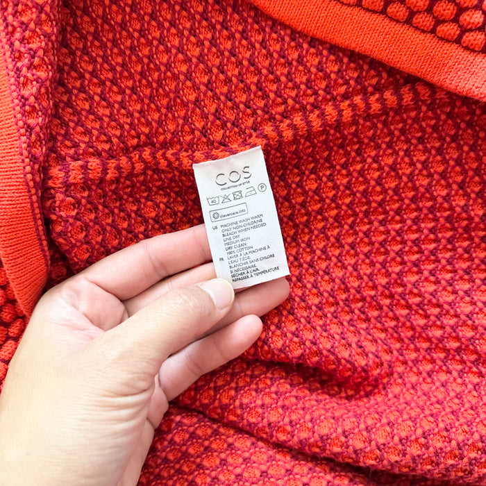 COS / Orange x red knit dress / Women L
