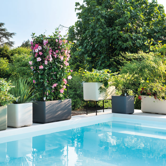 Cosmo Deck Planter 30.7" Grey
