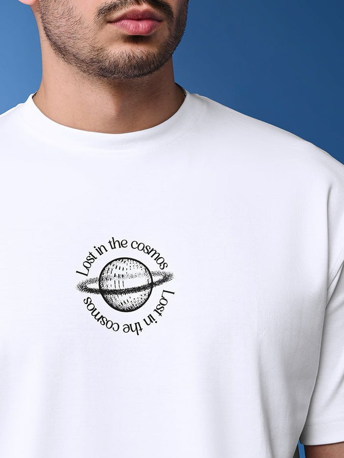 Cosmos Print 100% Cotton T-Shirt