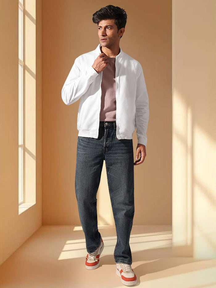 Cotton Zip-through Jacket - Enclave