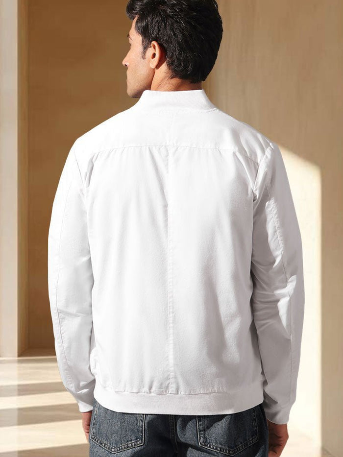 Cotton Zip-through Jacket - Enclave