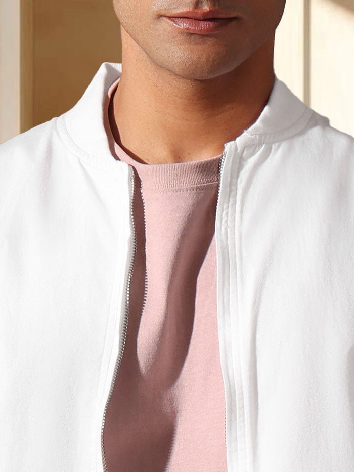 Cotton Zip-through Jacket - Enclave