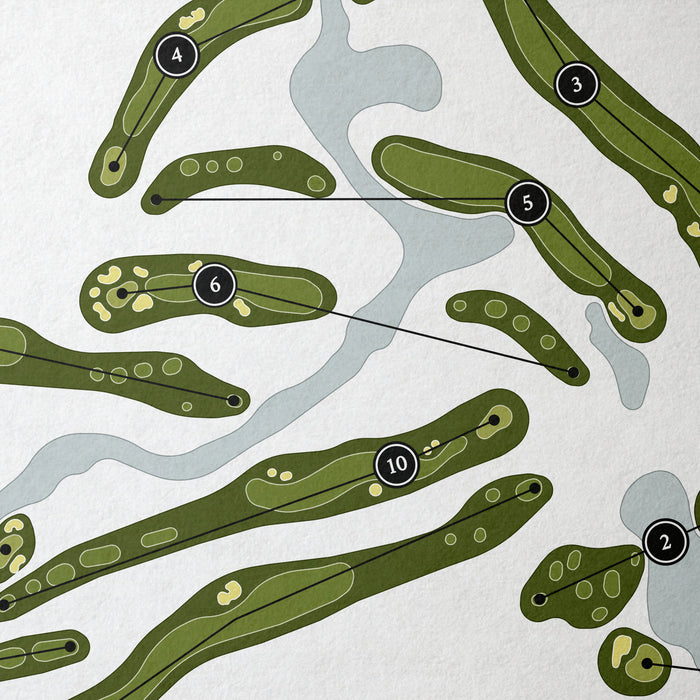 Cottonwood Valley | Golf Course Map | Close Up