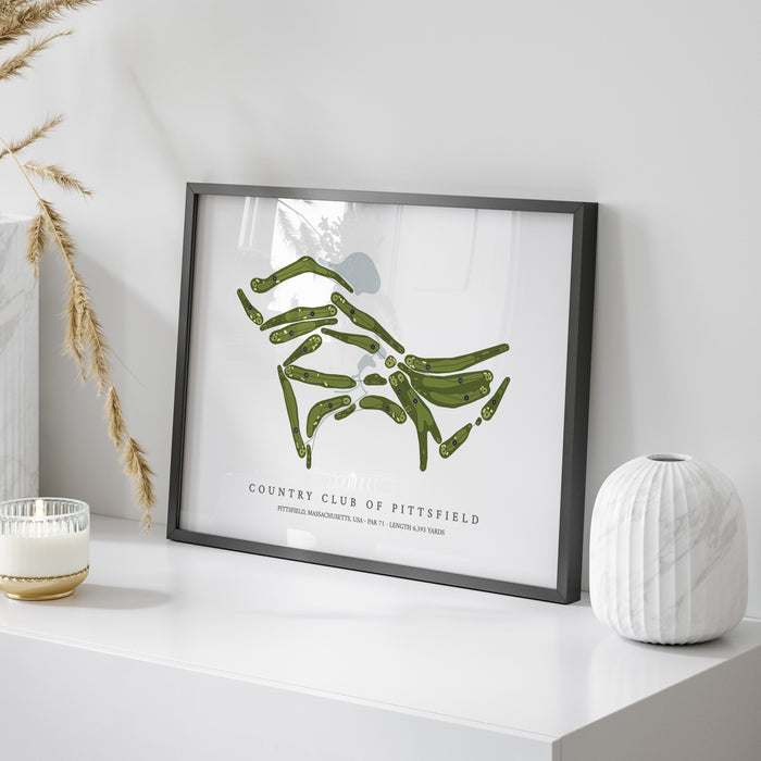 Country Club of Pittsfield | Golf Course Map | On Table
