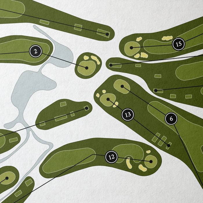 Country Club of Pittsfield | Golf Course Map | Close Up