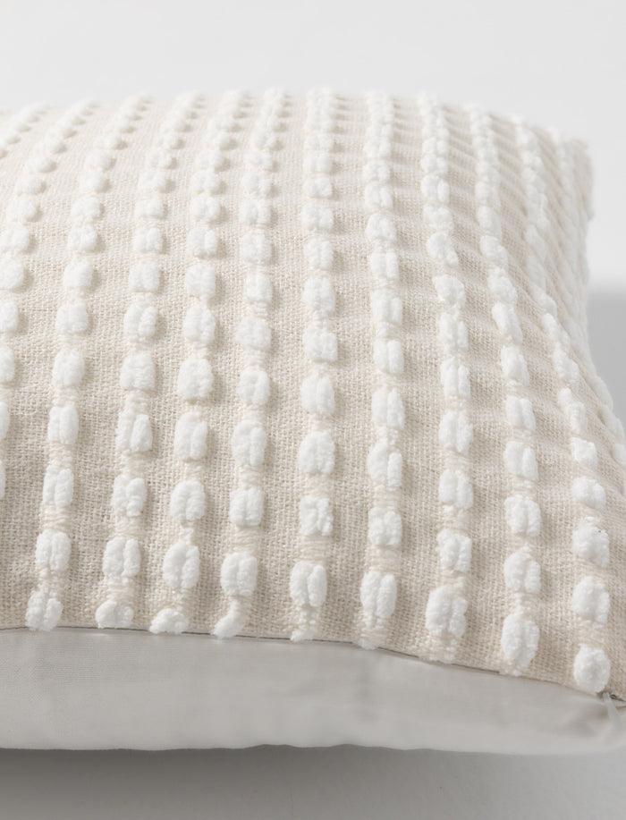 Coussin à point texturé