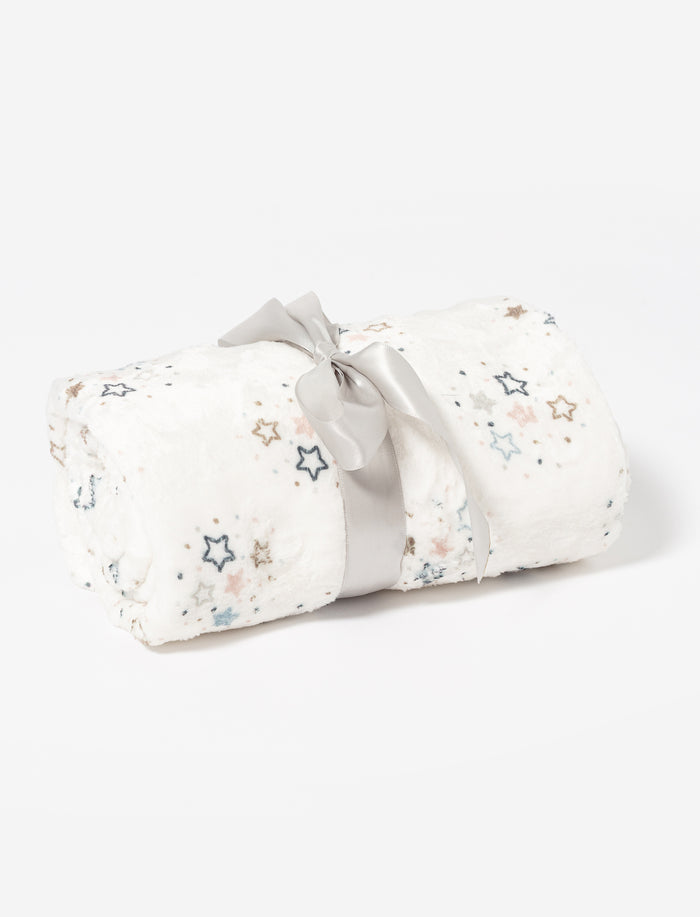 Couverture en peluche imprimée pour bébé