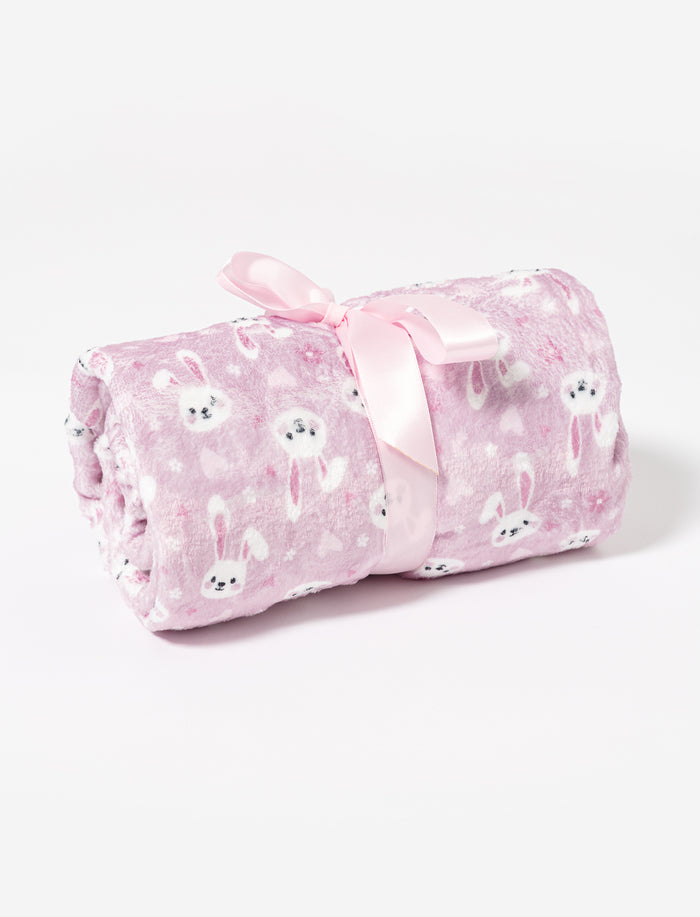 Couverture en peluche imprimée pour bébé