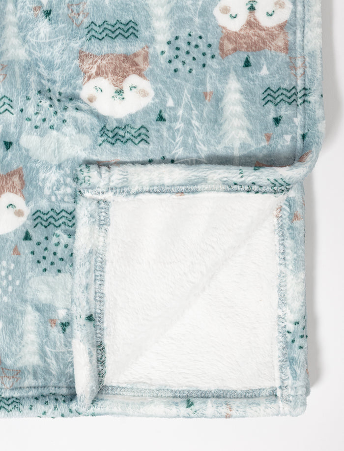 Couverture en peluche imprimée pour bébé