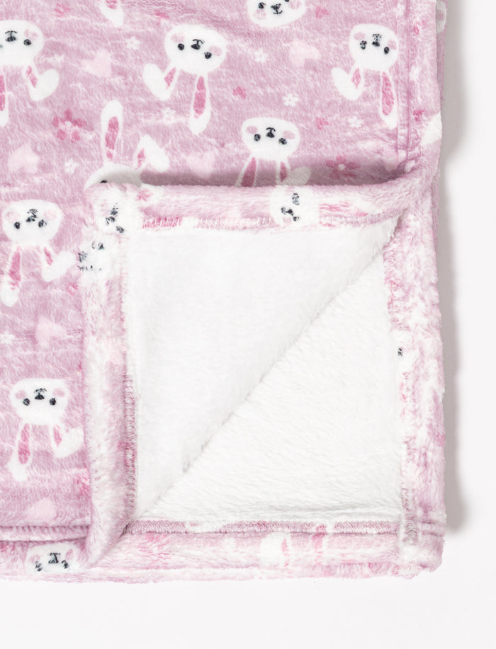 Couverture en peluche imprimée pour bébé