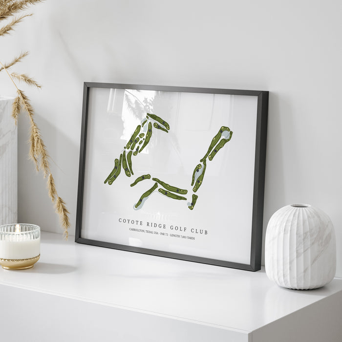 Coyote Ridge Golf Club | Golf Course Map | On Table