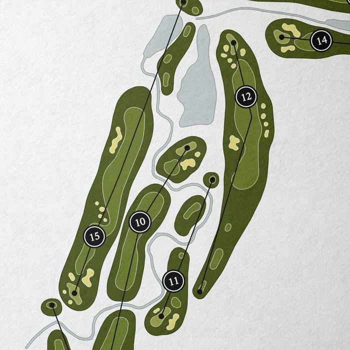 Coyote Ridge Golf Club | Golf Course Map | Close Up