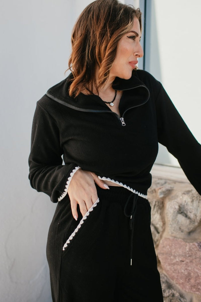 Cozy Trim Set - Macoma Boutique290 Loungewear/Sets