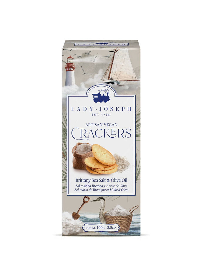 Crackers with Brittany Sea Salt & Olive Oil (Vegan Snack )