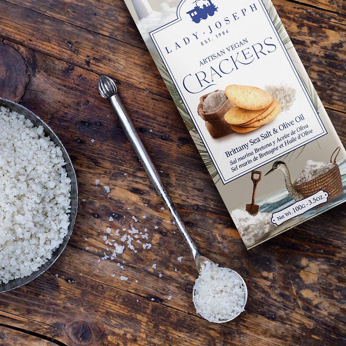 Crackers with Brittany Sea Salt & Olive Oil (Vegan Snack )
