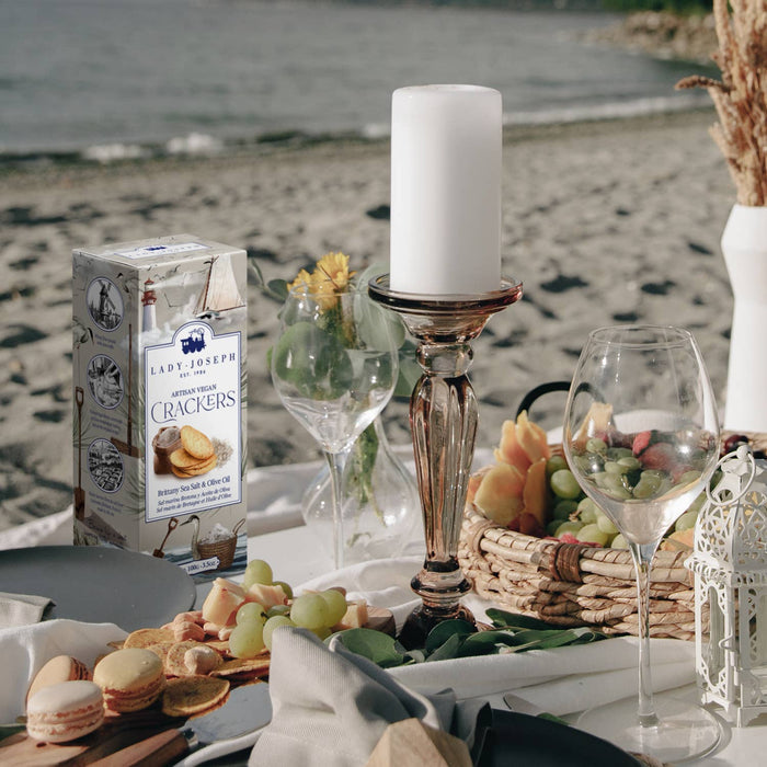 Crackers with Brittany Sea Salt & Olive Oil (Vegan Snack )
