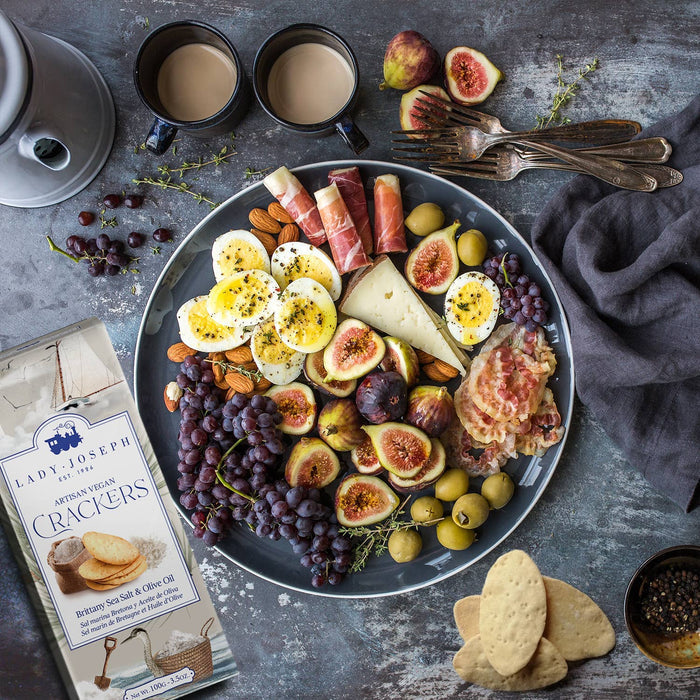 Crackers with Brittany Sea Salt & Olive Oil (Vegan Snack )