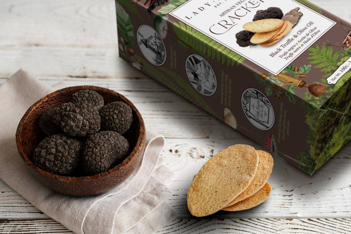 Crackers with Truffle & Olive Oil (Vegan Snack )