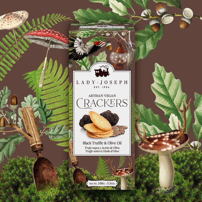 Crackers with Truffle & Olive Oil (Vegan Snack )
