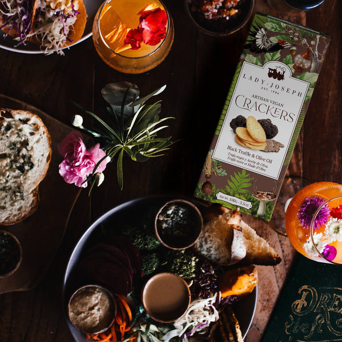 Crackers with Truffle & Olive Oil (Vegan Snack )