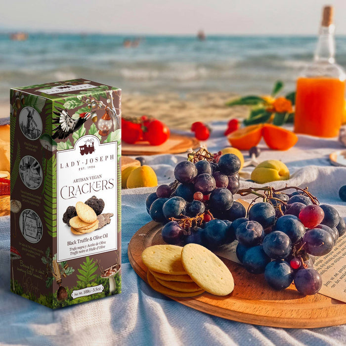 Crackers with Truffle & Olive Oil (Vegan Snack )