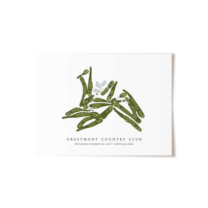 Crestmont Country Club | Golf Course Print | Unframed