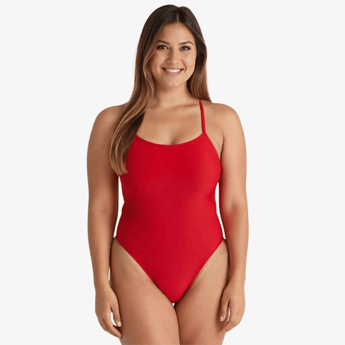 Crimson X-Back One-Piece Training Swimsuit by Norca - Norca Athletic Swimwear