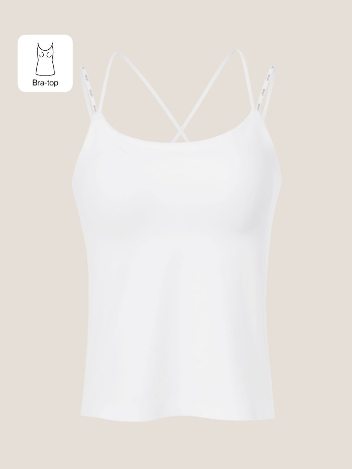 Crisscross Back Bra-In Cami