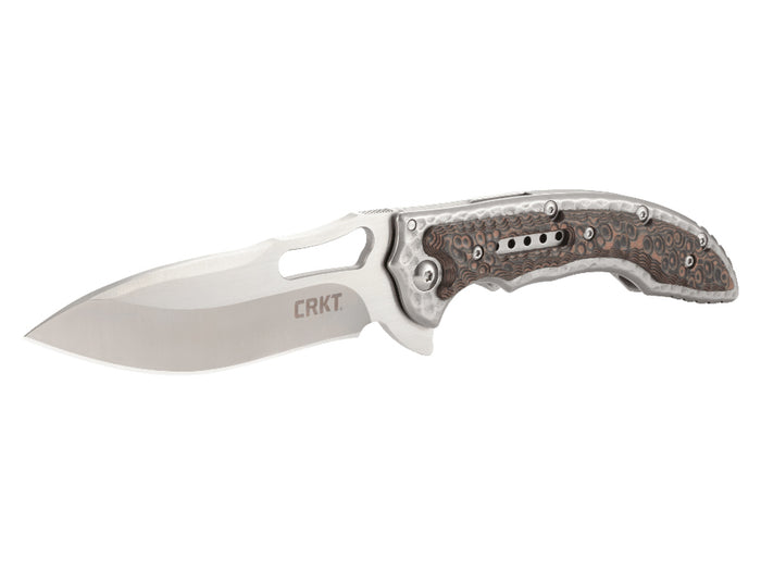 CRKT Fossil Folding Knife 100mm 8Cr13MoV Blade
