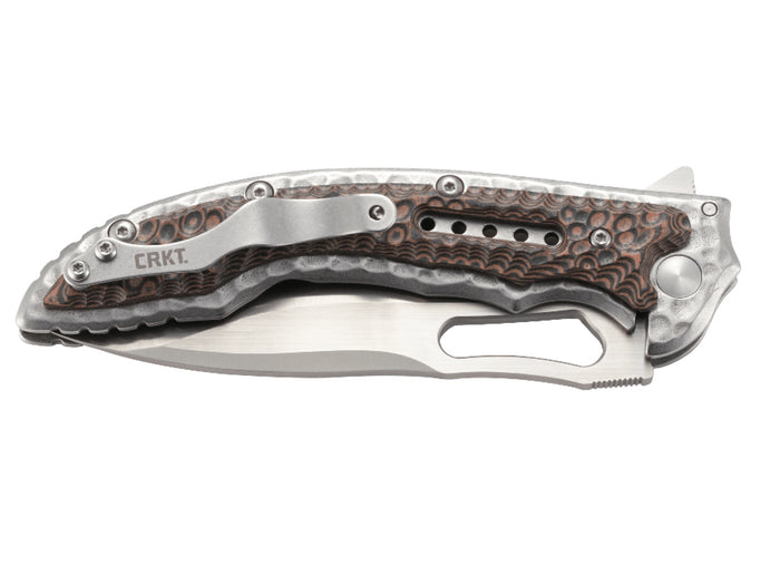 CRKT Fossil Folding Knife 100mm 8Cr13MoV Blade
