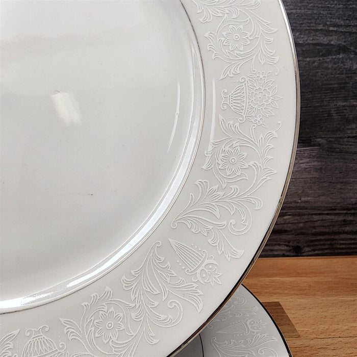 Crown Victoria Lovelace Collection Japan Set of 4 Dinner Plates 10.25 in (26cm)