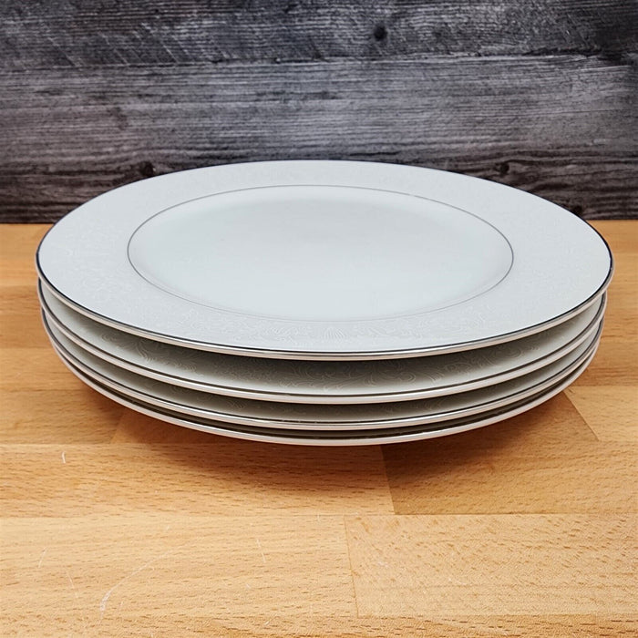 Crown Victoria Lovelace Collection Japan Set of 4 Dinner Plates 10.25 in (26cm)
