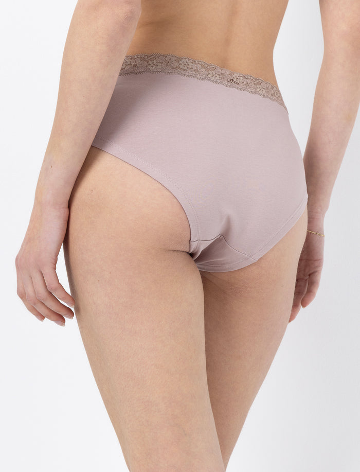 Culotte bikini à taille en dentelle pour femme