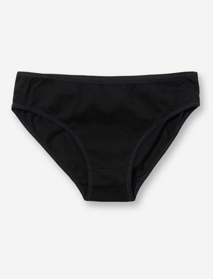 Culotte bikini unie en coton pour ado fille