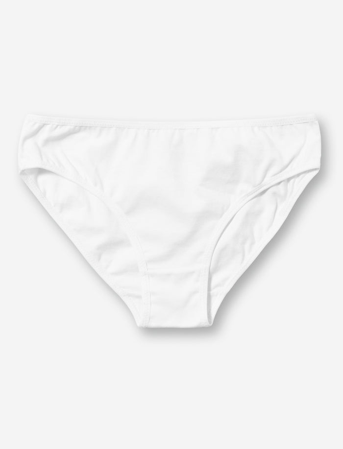 Culotte bikini unie en coton pour ado fille