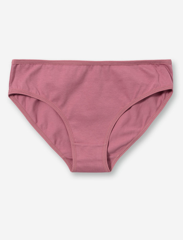 Culotte bikini unie en coton pour ado fille