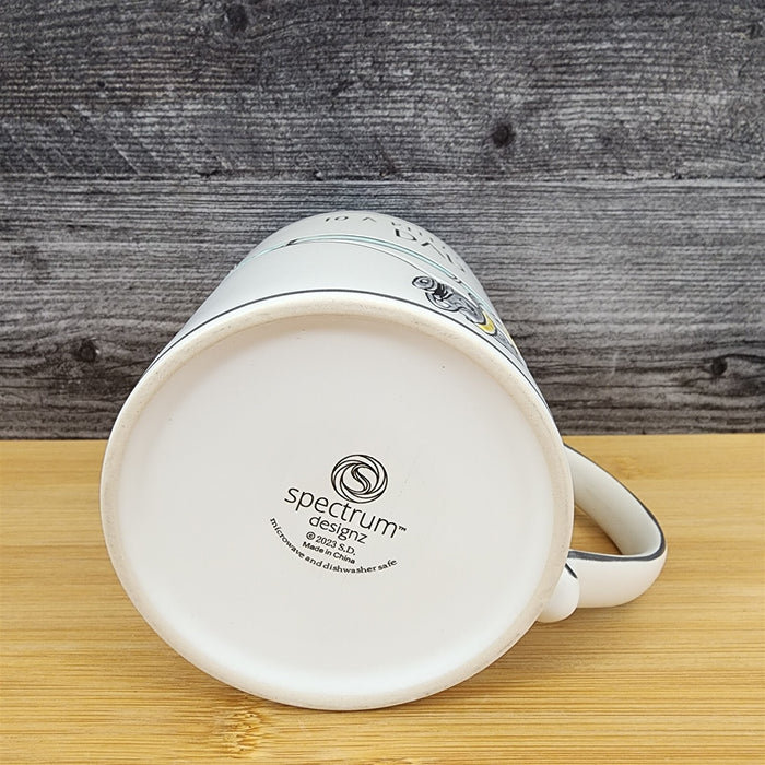 Dad Fishing Saying Coffee Mug Ceramic Embossed White Cup Blue Sky Fatherâ€™s Day