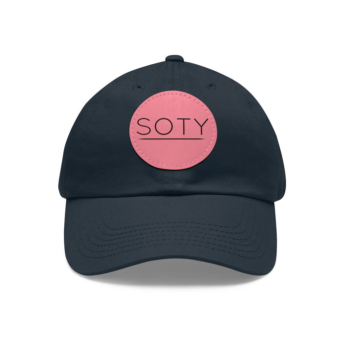 Navy / Pink patch / Circle / One size