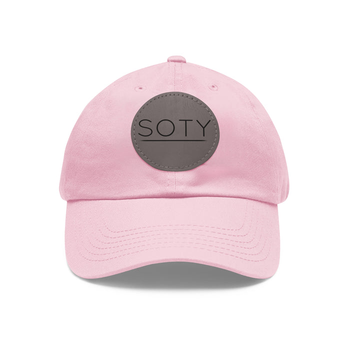 Light Pink / Grey patch / Circle / One size