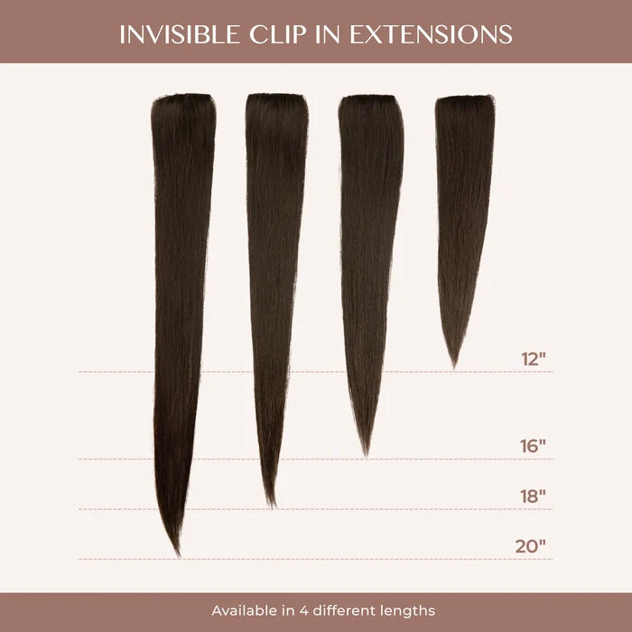 Dark Grey (DG) Invisible Clip-ins