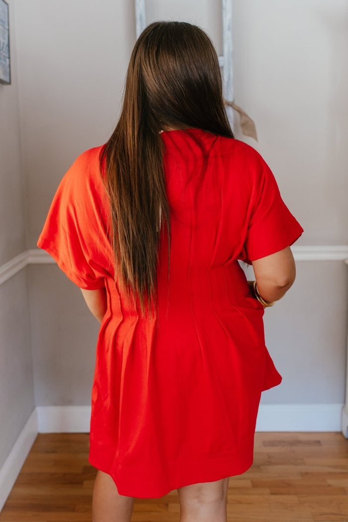 Date Night Darling Dress In Red - Macoma Boutique250 Dresses
